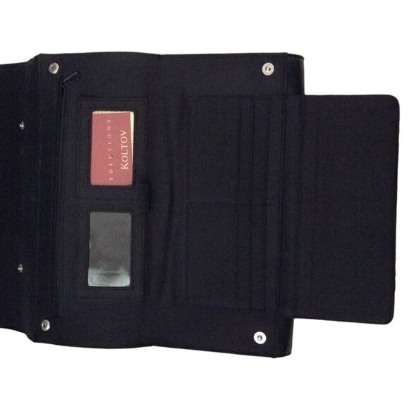 Koltov Black Clutch Purse Bag Organizer - Picture 3 of 4